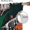 Dinosaur Skeletoncurtains for Boys Room, Vintage Grunge Cartoon Fierce Tropical Animals Print Window Curtains for Kids Bedroom Livingroom, 42x45in (No Blackout)