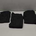 3 Pack Plus Size Leggings with Pockets for Women - High Waisted Tummy Control Spandex Soft Black Workout Yoga Pants (XX-Large)