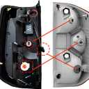 WOLFSTORM LED Tail Lights Fit for 2014-2021 Toyota Tundra, Tail Lights Assembly Replacement for Toyota Tundra Pickup,Smoked Lens