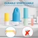 Bottle Covers for Travel, Leak Proof Elastic Sleeves, Travel Size Container Covers, Holiday Essentials for Women, Multiple Sizes Cover Suit for Various liquids Toiletries Bottles (8pcs)