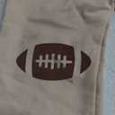 Infant Baby Boy Outfits Football Print Sweatshirt Top with Elastic Pant 2Pcs Toddler Fall Winter Clothes Set (12-18 Months, Khaki)