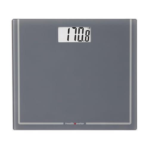 Health o meter Extra Wide Digital Bathroom Scale – 500 lb Capacity, 13.5"x11.8" Platform, Tracks 4 Users, 3.5" LCD Display, Precision Weighing, 2 AAA Batteries – Accurate, Easy to Read, Durable