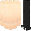 Maple Skateboard Decks Double Tail Skateboard Light Decks Free Skateboard Grip Tape, 5 Pcs