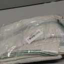 DriftAway Farmhouse Linen Lined Valance Double Layer Thermal Insulated Room Darkening Blackout Window Valances 3 Inch Rod Pocket Vertical Striped Kitchen Valance Single 52 Inch by 18 Inch Loden Green