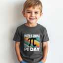 Pi Day Shirt Toddler Boys Girls Happy 3.14 Pie Day T-Shirts for Kids Funny Tops Graphic Math Tee Short Sleeve 2T-8Y
