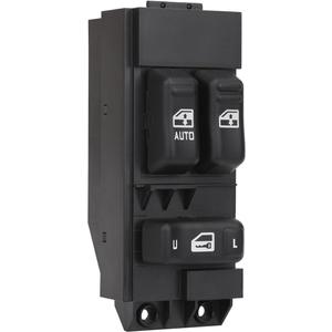 Power Window Control Switch Driver Side Compatible with 1999 2000 2001 2002 Chevrolet Chevy Silverado and GMC Sierra 1500 2500 3500, 2-Doors Pickup Truck Black Buttons Replace OE 15054161A