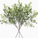Toprooms Artificial Plants Spring Stems 3pcs 43" Branches for Vase,Faux Stems Greenery Plant Long Stems for Vase Filler with Fake Greenery for Home Office Decor (Nandina 3PCS)