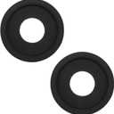 2Pcs Black Ceiling Medallion Ceiling Light Covers,10 Inches Ceiling Light Medallion for Light Fixtures,9.84" OD x 3.86" ID (Black One-piece)
