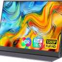 ForHelp 15.6inch Portable Monitor,1080P USB-C HDMI Second External Monitor for Laptop,PC,Mac Phone,PS,Xbox,Swich,IPS Ultra-Thin Zero Frame Gaming Display/Premium Smart Cover