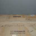 COLAMY Wooden Dining Chairs Set of 2, Modern Fabric Upholstered Kitchen Chairs, Farmhouse Dining Room Chair with Foot Pegs, Camel