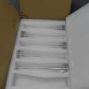 Hewory Glass Bud Vases for Centerpieces Set of 6, Handmade Modern Clear Small Skinny Decorative Single Flower Vase, Minimalist Slim Floral Vase for Home Wedding Party Events Table Decor, 7.87"