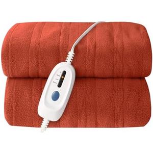 ONDAN Electric Heated Blanket Full Size 72x84 Microplush Cover Blanket 4 Heat Settings & 10 Hours Auto Off, Cozy & Breathable, Warm All Night, Orange