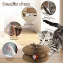 Cat Toy,Cat Scratchers for Indoor Cats,Foldable Magic Organ Cat Scratcher,Interactive Accordion Cardboard Cat Scratch Pad,Cat Toy Interactive for Indoor Cats Boredom Relief