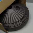 O2COOL Pool & Spa Valet, Adjustable Pool & Patio Towel Holder with Weighted Base, Outdoor Towel Bar, Poolside Table, Bronze