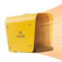 ISILER Space Heater, 1500W Portable Indoor Heater, Ceramic Space Heater Adjustable Thermostat Tip-Over Overheat Protection, Hot Cool Fan Electric Heater for Home Office Garage Yellow