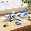 WINGIFT 510 Pcs City Passenger Airplane Building Set, 6 IN1 Plane Building Blocks Toys, STEM Aircraft Bricks with Shuttle Bus, Baggage Truck,Airplanes Model Toys Gifts for Adults Boys Girls Age 6-12+
