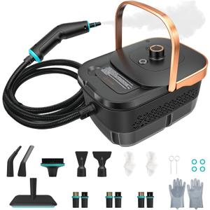 Handle Steam Cleaner, 2500W Steam Cleaner for Home, 3-Level Adjustable Handle,15s Heat-Up, Portable Steamer for Cleaning Car, Dirt, Grout, Couch, Furniture, Grease,Tile