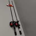 Zebco 202 & 404 Spincast Reels and Fishing Rod Combos (2-Pack), 5-Foot 6-Inch 2-Piece Fishing Pole, Size 30 and 40 Reels, Right-Hand Retrieve, Pre-Spooled with 10 lb and 15 lb Cajun Line, Black/ Red