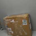 Walkers for Seniors Rollator Walkers with Seat, 350lb Capacity with Cup Holder & Cane Holder, 8'' All Terrain Wheels, Adjustable Handles and Seat Height, Foldable Design, Burgundy