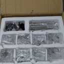 45.3" Rectangular Chandeliers for Dining Room 7-Light, Brushed Nickel Kitchen Island Lighting Fixture Modern Farmhouse Linear Chandelier with Glass Lampshade Sputnik for Living Room