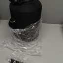 RAYMYLO One Gallon Water Bottle Insulated, Triple Walled Vacuum Stainless Steel (Cold for 48 Hrs), Leak Proof & Non-BPA, Large Water Flask Jug with Paracord Handle & Straw Spout Lids (128 Ounces, Magic Black)