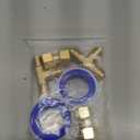 8 Pcs Brass Tube Fitting Set, Flare Tee Fitting 3/8" x 3/8" x 3/8", Brass 3/8" Female Flare x 3/8" Female Swivel Adapter, Tube Compression Valve Connector