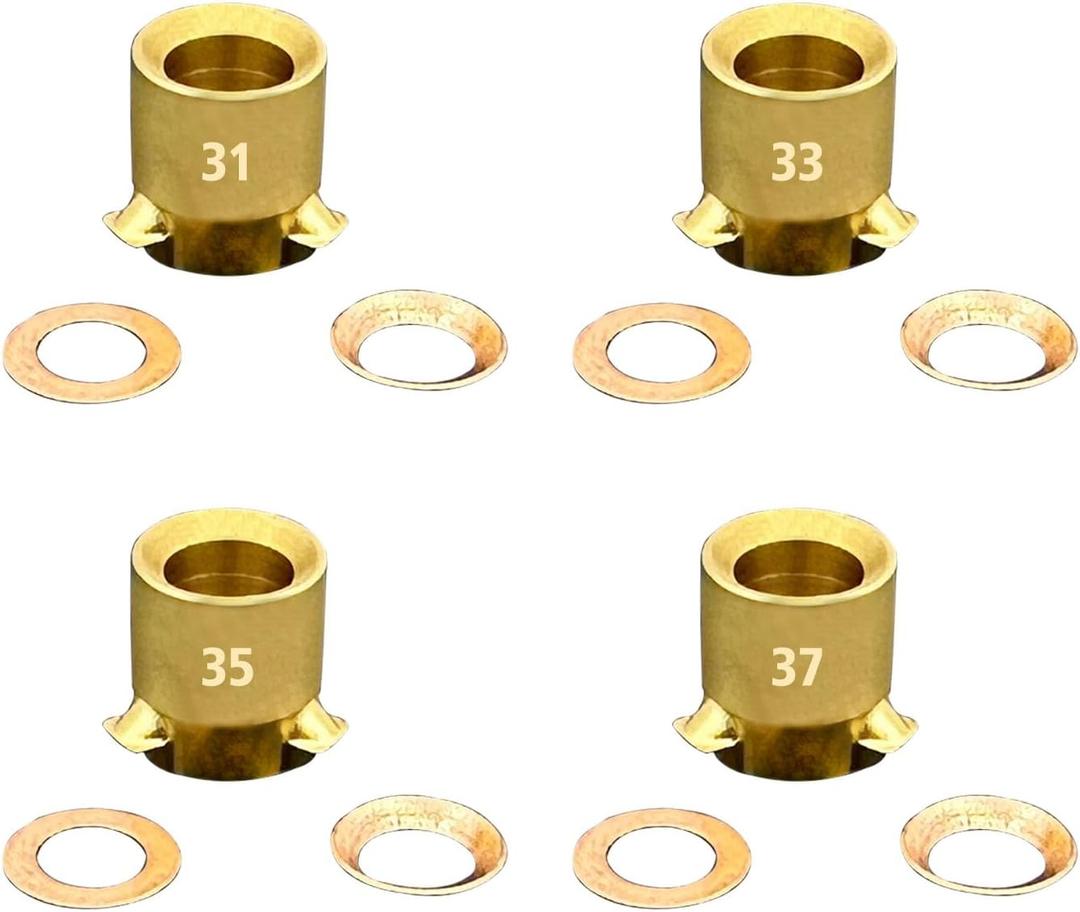 Ho-*lley 121-131 121-133 121-135 121-137 Accelerator Pump Discharge Nozzle For Ho-*lley 4150/4160/4500 Carburetors Carb QF21 4 pieces in total 0.031" 1pcs,0.033" 1pcs,0.035" 1pcs,0.037" 1pcs