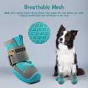 Dog Boots for Large Dogs, Medium Dog Boots & Paw Protectors for Hardwood Floors, Outdoor Dog Booties for Hot Pavement Winter Snow Hiking, Dog Shoes with Reflective Strips