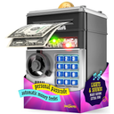 Piggy Bank for Kids - Electronic Money Saving Box w/Code- ATM Safe - Toy Coin Bank - Easter Boys Toys for Age 3, 4, 5, 6, 7, 8, 9 - Birthday Gifts for 8, 9, 10, 11, 12 Year Old Boy and Girl