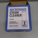 IMPRESA 2 Pack Blue Microwave Steam Cleaner for Quick and Effortless Cleaning - Microwave Cleaning Device with Vinegar and Water for Grime and Odor Removal