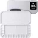 Mr. Pen Airtight 18-Well Watercolor Palette with 2 Mixing Areas and Lid - Folding Paint Tray (White)