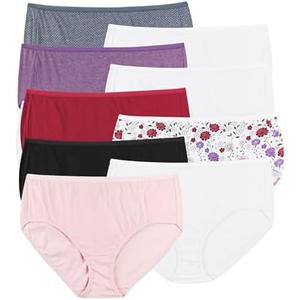 Hanes Women's Cool Comfort Cotton Brief 10-Pack Size 3 XL