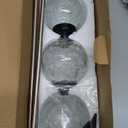 GIGALUMI Solar Garden Lights Outdoor Decorative for Yard 3 Pack, Solar Globe Lights Outdoor Waterproof, Multi-Colored Changing Garden Globes Cracked Glass Ball with LED Lights