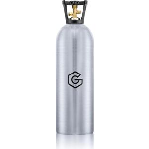 20lb Aluminum New CO2 Tank, DOT Approved Gas Cylinder with CGA 320 Valve for Kegerators and Draft Beer Dispensing