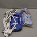 Baby Jumper, Baby Doorway Jumper with Adjustable Strap, Portable Baby Jumpers and Bouncers, Easy to Assemble, Baby Bouncer Jumper with Water Mat (Blue)