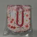 Reusable Insulated Neoprene Iced Coffee Sleeve with Handle, Coffee Cup Holder for Hot & Cold Drinks, Universal Fit 1632oz Cups, Bottles & Tumblers - Cherry Blossom, Large