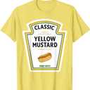 Mustard Halloween 2024 Costume Family Matching Ketchup Sauce T-Shirt L