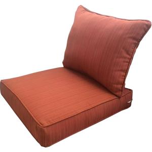 MEETHASUNY Outdoor Patio Furniture Replacement Cushions, 25X25X5 Inch Deep Seat Chair Seat Back Cushion Set, All Weather Breathable Sectional Cushions for Patio Furniture Couch Loveseat, Brick Red