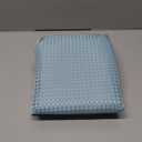 Gibelle No Hook Waffle Weave Shower Curtain with Snap-in Fabric Liner Set for Bathroom, Hotel Style with Mesh Top Window, Waterproof & Washable, Fog Blue, 72x74