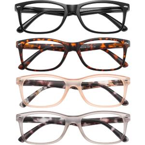 2 x Przene Reading Glasses for Men Women Blue Light Blocking Readers | Spring Hinges,Lightweight,No Head Pinching,Cheaters,For Adults,Newspaper,Book,TV,Computer,Cellphone,Mobile phone Reading