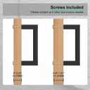 96mm (3-3/4") Center to Center Matte Black Stainless Steel Cabinet Handles 10 Pack - Kitchen Drawer Pulls & Dresser Knobs, Durable Cabinet Hardware