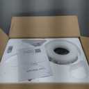 ZMISHIBO 52 Inch Ceiling Fan No Light, Flush Mount Low Profile, Modern Black Ceiling Fan Without Light, Remote Control & Quiet DC Motor, for Indoor&Outdoor, Bedroom, Living Room