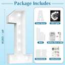Ledido 4FT Marquee Light Up Numbers 16, Marquee Numbers 4 Feet Tall for Birthday, Anniversary,Graduation Party Decorations,Big 16th Birthday Number for Party Decor,Cool White Large Lighted Number 16