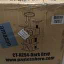 FDW | 54" Cat Tree Tower | Dark Gray | Multi-Level Indoor Activity Center with Sisal Scratching Posts, Condos, Plush Perches, Hanging Cat Toys | Sturdy, Easy to Assemble | for Kittens & Adult Cats