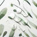 Safiyya Peel and Stick Wallpaper Dark Green Leaf Contact Paper 197" x 17.3" Modern Wall Paper Self Adhesive Removable Wallpaper for Bedroom Bathroom Vinyl Rolls