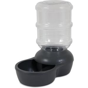 Aspen Pet Lebistro Cat and Dog Water Dispenser, Made in USA (Large, Dark Gray)
