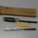 KATA Hacksaw, Compact Hand Operating Hack Saw with 10 Inch Aluminum Frame and 2 Piece Extra Flexible Bi-Metal HSS Blades, Suitable for Wood and Metal (Mini Hacksaw) (Small)