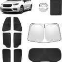 8pcs Car Window Shades for Chrysler Pacifica 2017-2025 Accessories,Windshield Side Rear Full Sunshade,Sun Visor UV Blocking, Privacy Protection and Blackout for Camping Outdoor