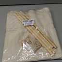 MONOBLANKS Fabric Christmas Advent Calendar with Pockets,Reusable Natural 24 Days Countdown Advent Calendar Hanging Storage Bag for Xmas Holiday Home Wall Decoration (Natural)