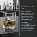 Large Silicone Ice Cube Tray with Lid & 8 Stainless Steel Whiskey Stones - Easy Release 2 Inch Square Ice Mold & Reusable Metal Chilling Rocks Set for Cocktails, Bourbon, Scotch - Gifts for Men-BLACK